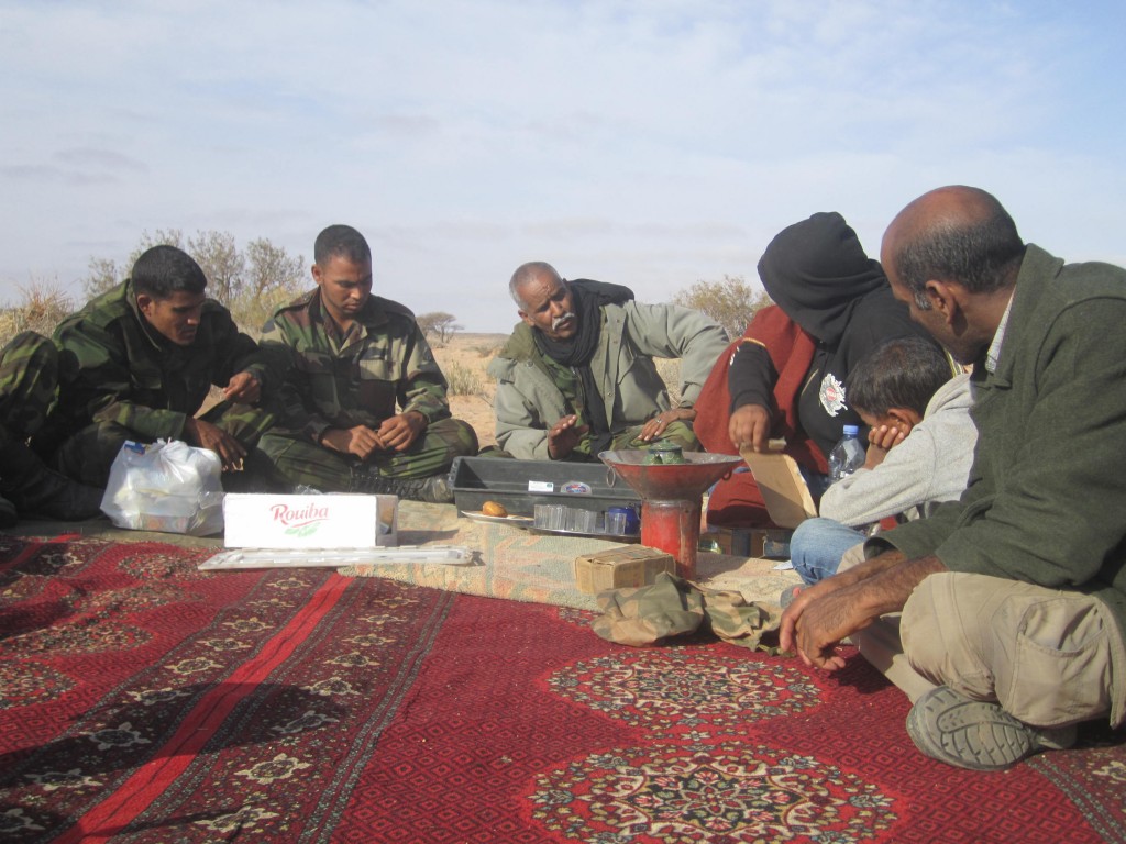 Te con escolta del Frente Polisario