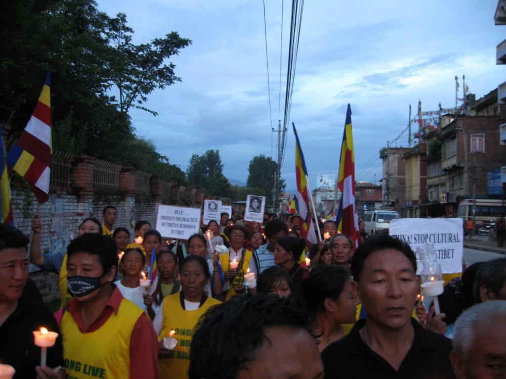 Protestas Kathmandu por un Tibet libre