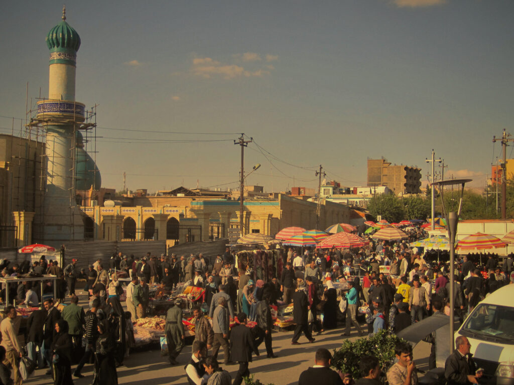 Mercado de Suleimaniya, en el Kurdistán irakí